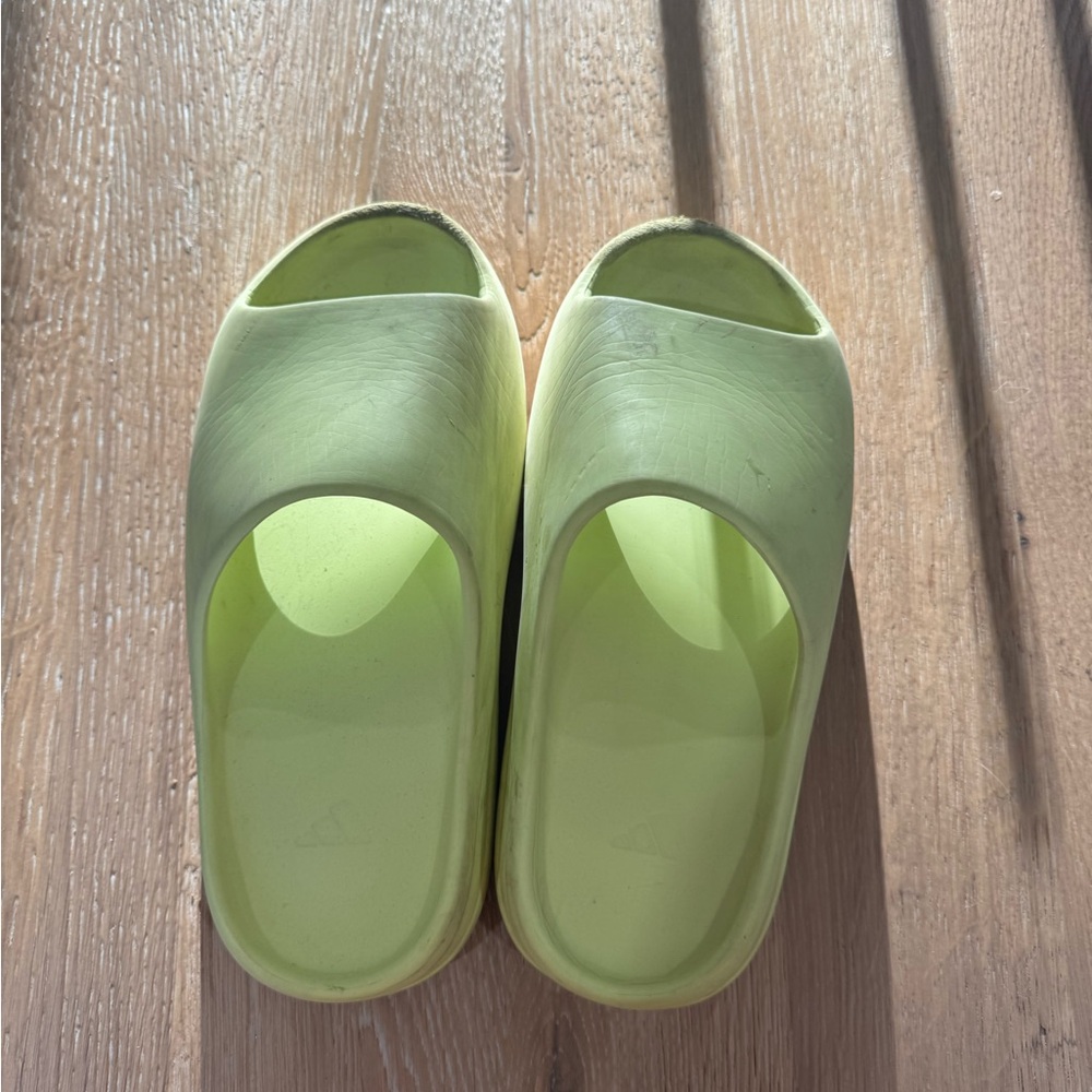 adidas Light Green Slides